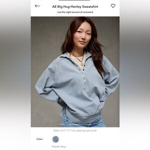 AE Big Hug Henley Sweatshirt